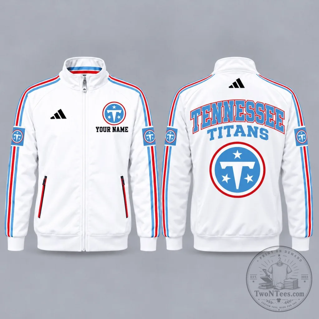 Tennessee Titans Personalized Full-Zip Casual Jacket for Men and Women Tennessee Titans Personalized Full-Zip Casual Jacket for Men and Women