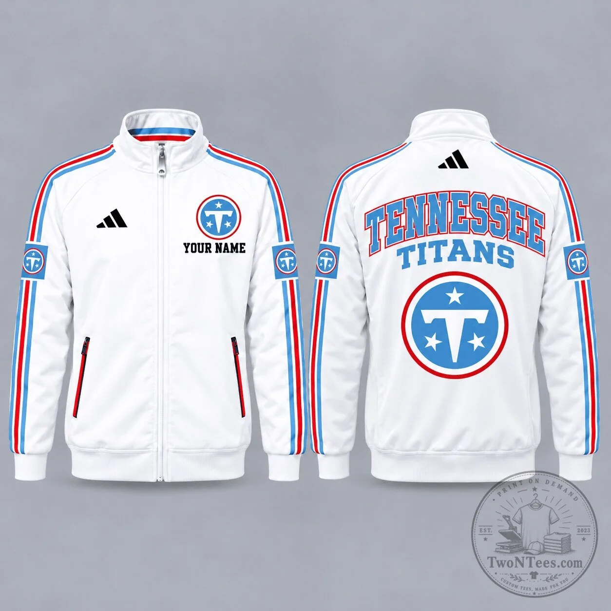 Tennessee Titans Personalized Full-Zip Casual Jacket for Men and Women 1 Tennessee Titans Personalized Full-Zip Casual Jacket for Men and Women