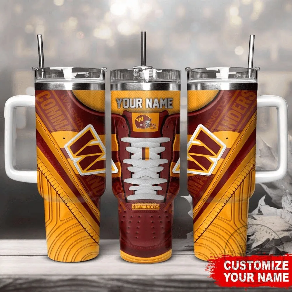 Customizable Handle Tumbler for Washington Commanders Football Team 1 Customizable Handle Tumbler for Washington Commanders Football Team
