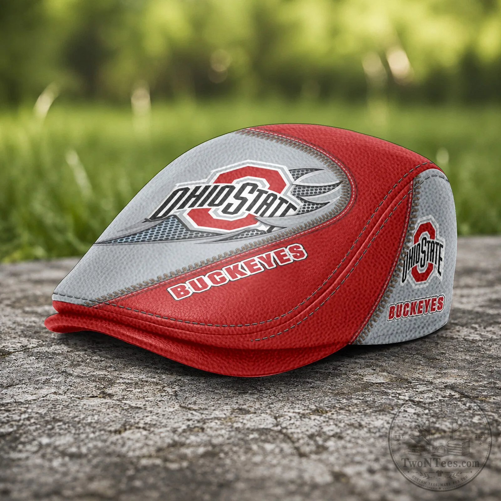 Ohio State Buckeyes NCAA Flat Cap, Golf Hat for Men and Women 5 Ohio State Buckeyes NCAA Flat Cap, Golf Hat for Men and Women