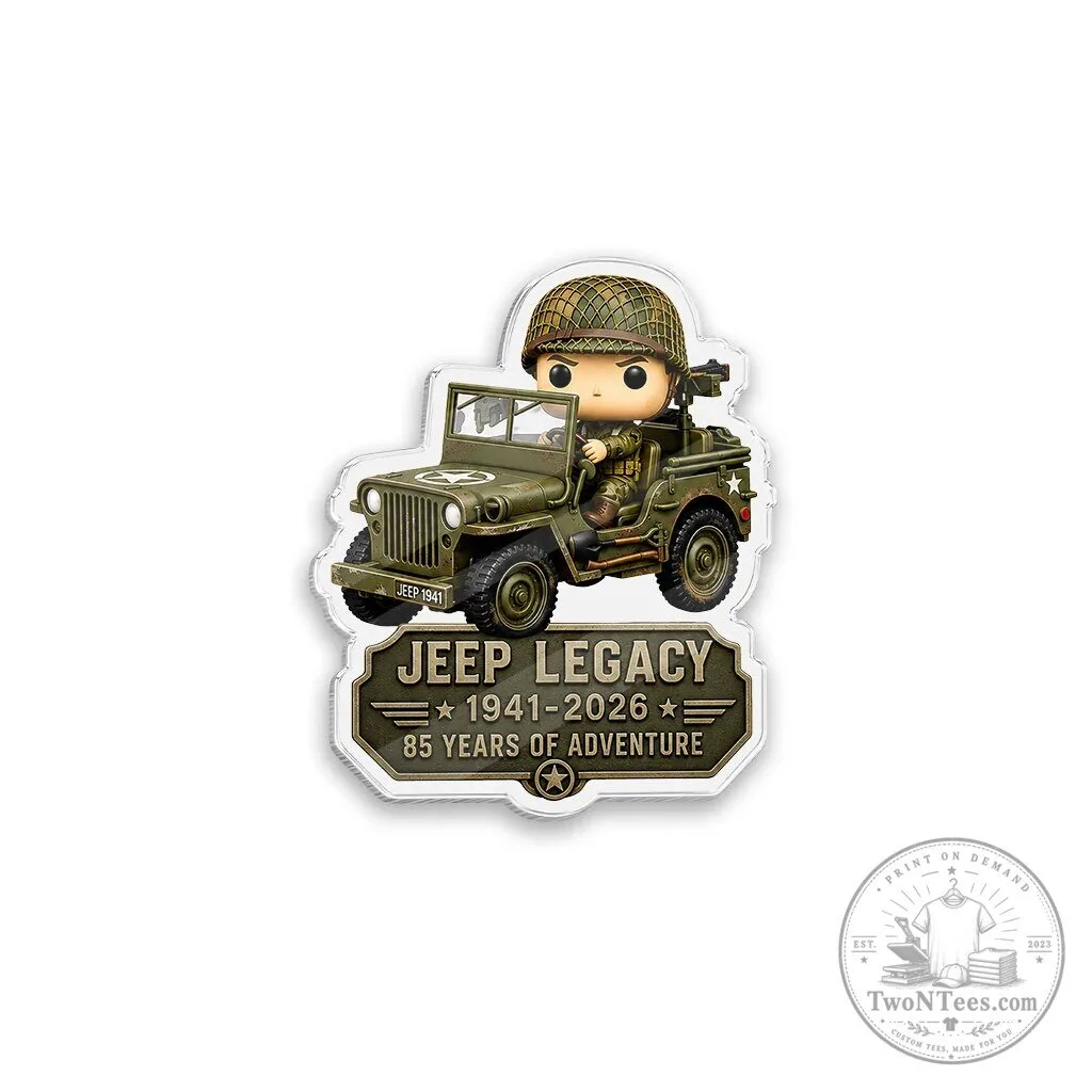 Jeep Legacy 85 Years of Adventure Commemorative Military Vehicle Magnet