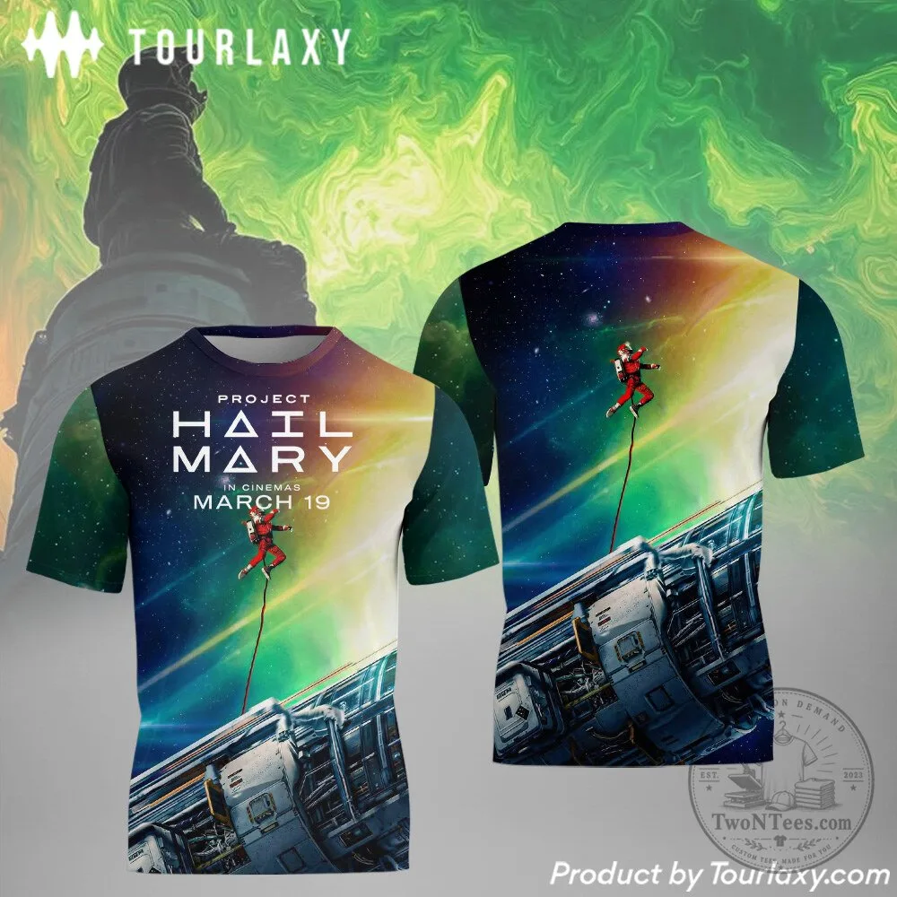 Project Hail Mary Movie Poster Science Fiction Space Adventure T-Shirt