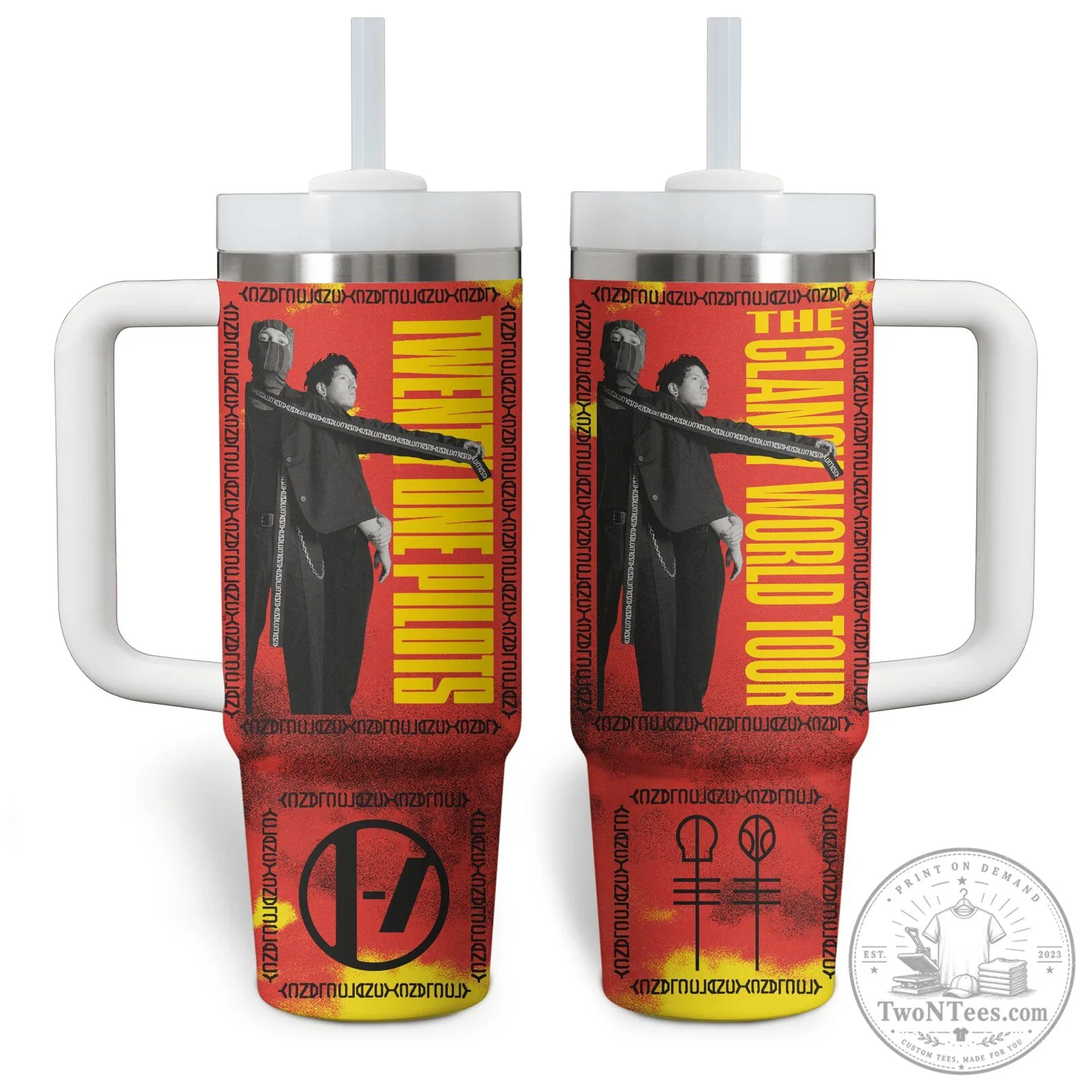 Twenty One Pilots Clancy World Tour Insulated Stainless Steel Tumbler
