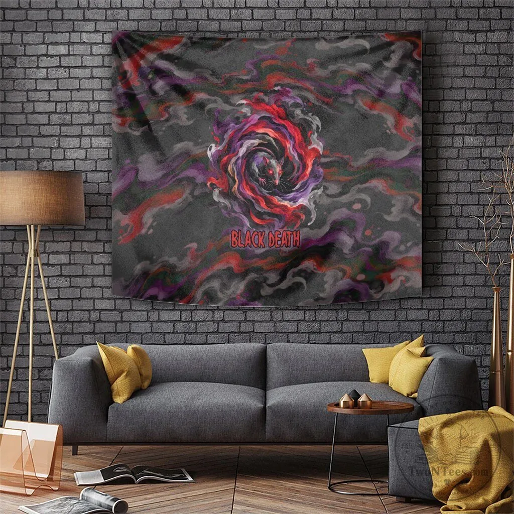 Black Death Plague Doctor Gothic Fantasy Wall Hanging Tapestry for Home Decor 6 Black Death Plague Doctor Gothic Fantasy Wall Hanging Tapestry for Home Decor