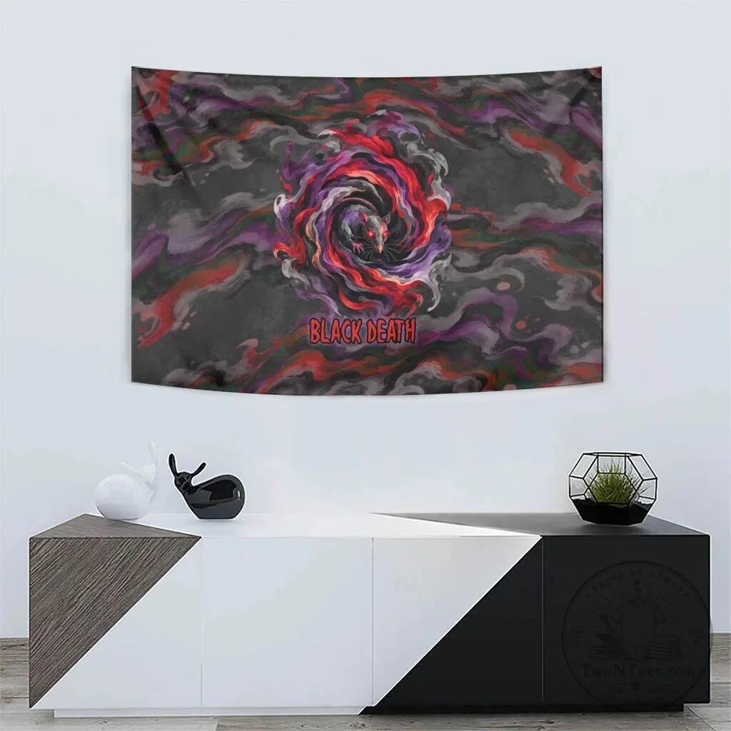Black Death Plague Doctor Gothic Fantasy Wall Hanging Tapestry for Home Decor 8 Black Death Plague Doctor Gothic Fantasy Wall Hanging Tapestry for Home Decor