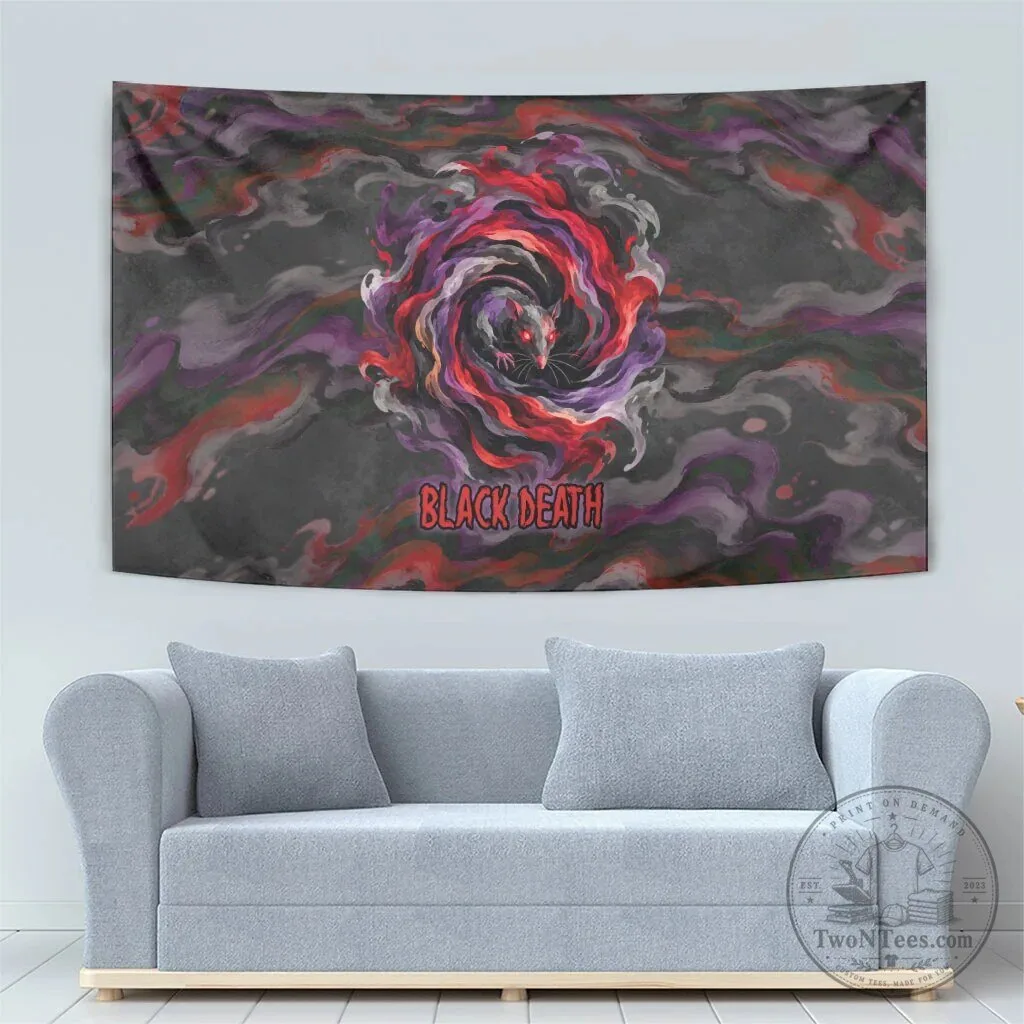 Black Death Plague Doctor Gothic Fantasy Wall Hanging Tapestry for Home Decor 9 Black Death Plague Doctor Gothic Fantasy Wall Hanging Tapestry for Home Decor