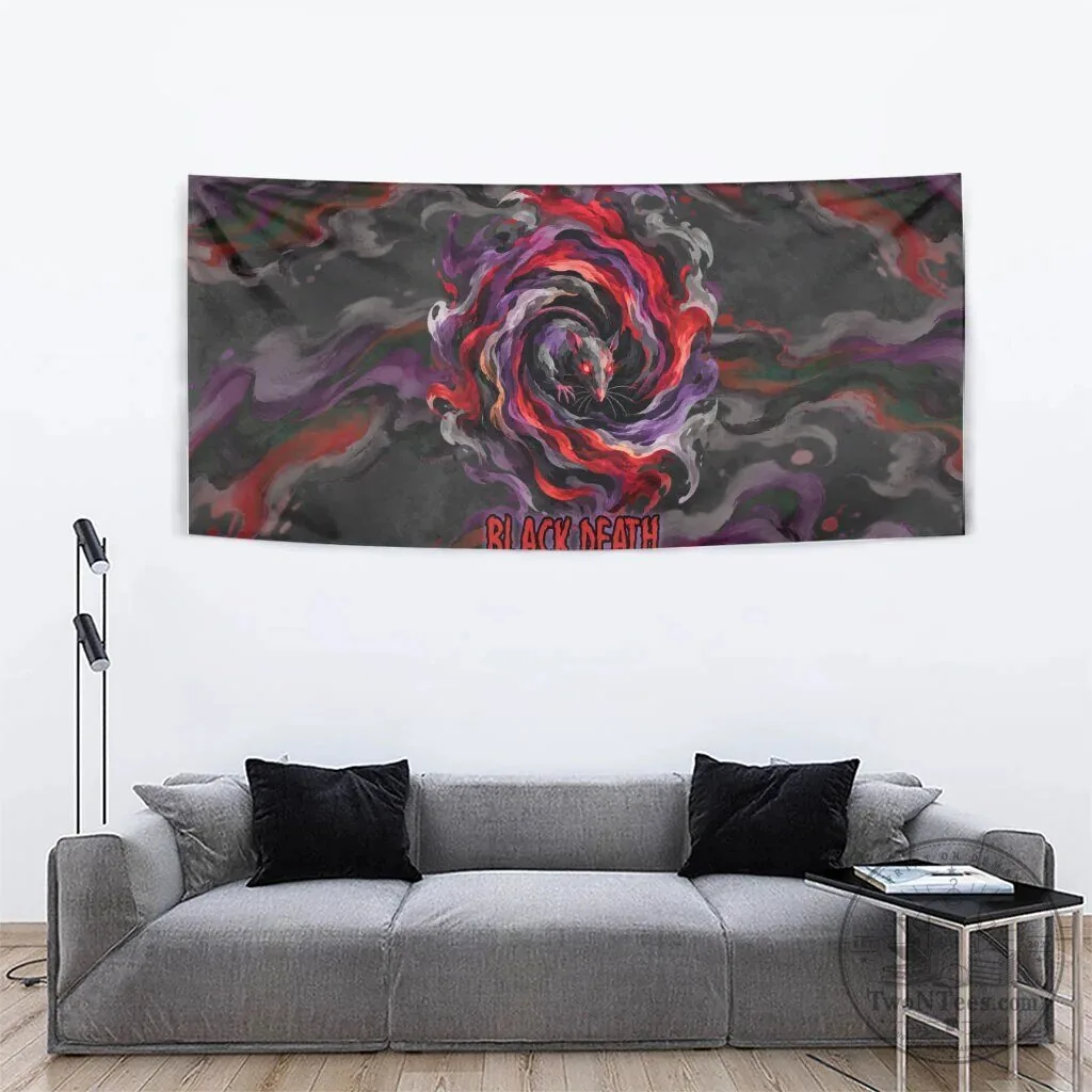 Black Death Plague Doctor Gothic Fantasy Wall Hanging Tapestry for Home Decor 10 Black Death Plague Doctor Gothic Fantasy Wall Hanging Tapestry for Home Decor