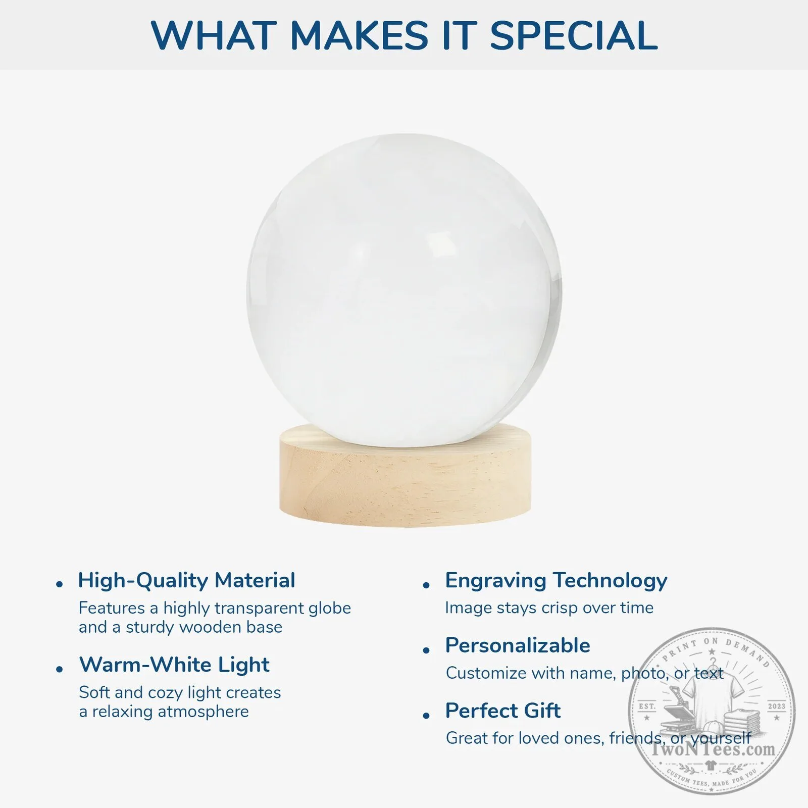 Personalized Memorial Photo Crystal Ball Lamp with Angel Wings and Dandelions 7 Personalized Memorial Photo Crystal Ball Lamp with Angel Wings and Dandelions