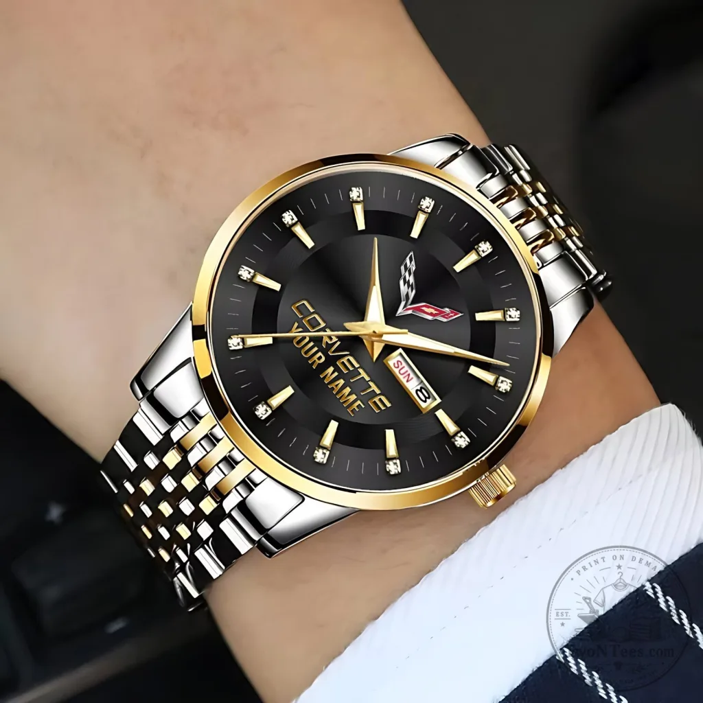 Corvette Custom Name Elegant Fashion Design Men's Watch Corvette Custom Name Elegant Fashion Design Men's Watch