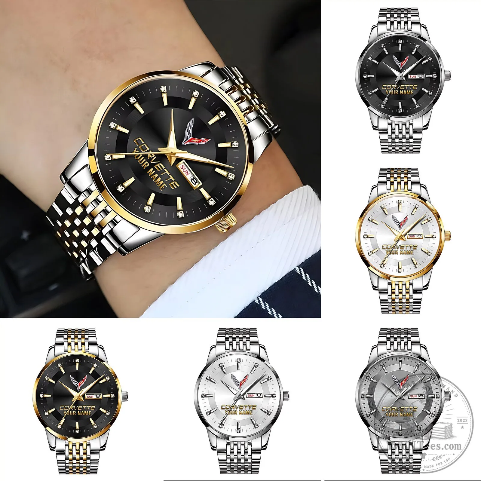 Corvette Custom Name Elegant Fashion Design Men's Watch 11 Corvette Custom Name Elegant Fashion Design Men