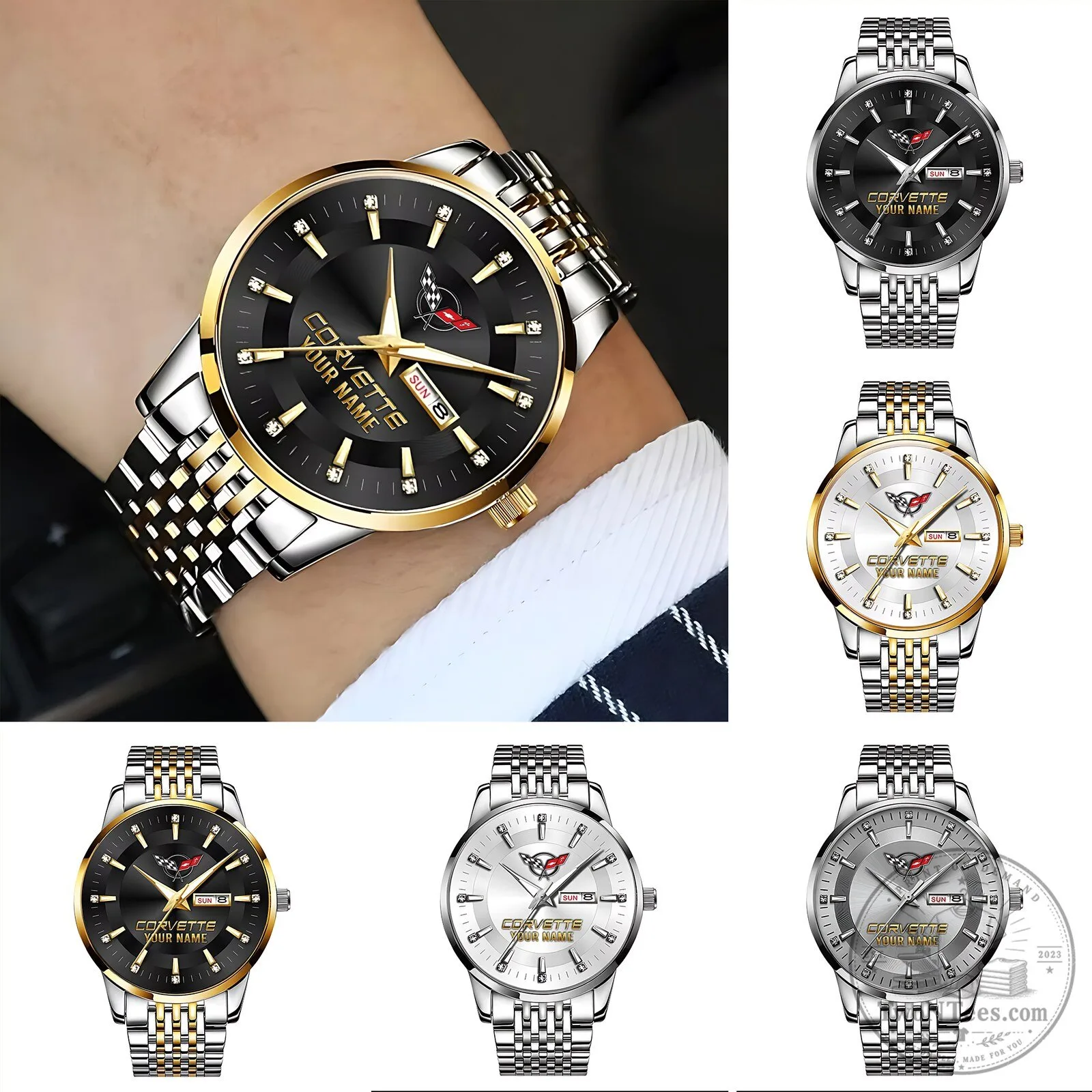 Corvette Custom Name Elegant Fashion Design Men's Watch 13 Corvette Custom Name Elegant Fashion Design Men
