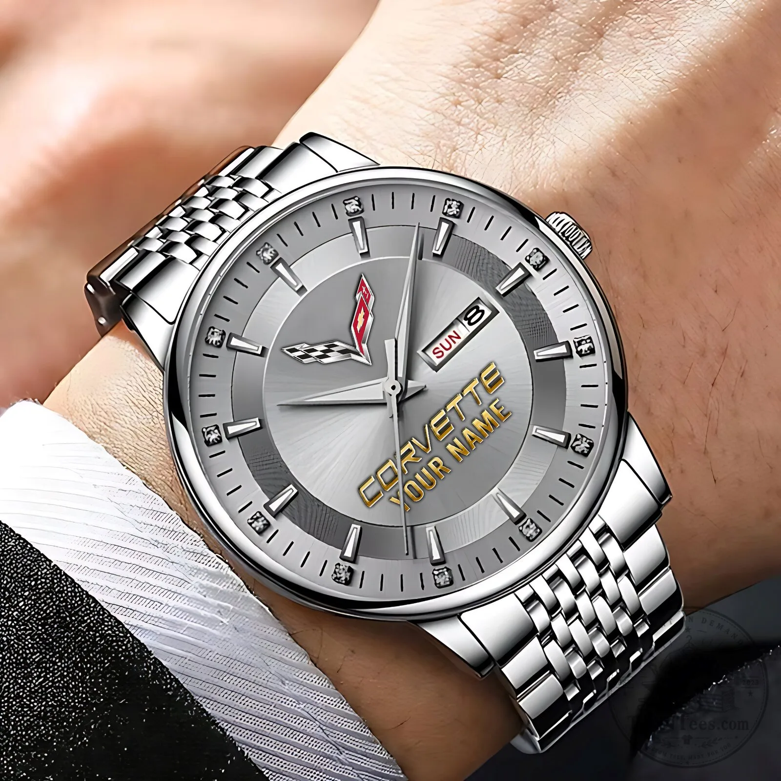 Corvette Custom Name Elegant Fashion Design Men's Watch 14 Corvette Custom Name Elegant Fashion Design Men