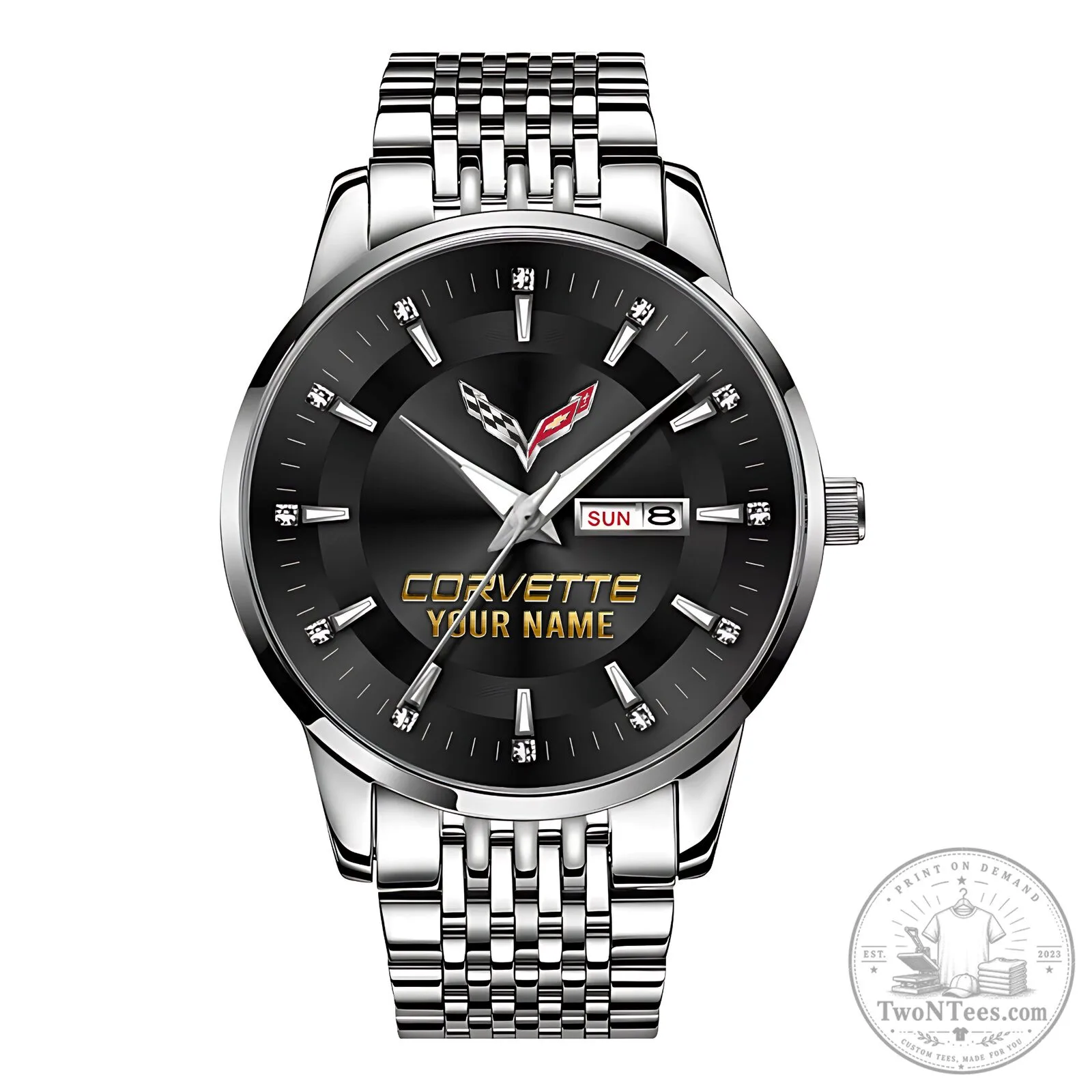 Corvette Custom Name Elegant Fashion Design Men's Watch 15 Corvette Custom Name Elegant Fashion Design Men