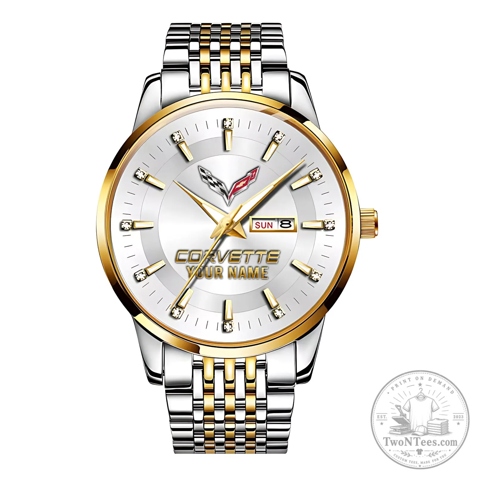 Corvette Custom Name Elegant Fashion Design Men's Watch 16 Corvette Custom Name Elegant Fashion Design Men