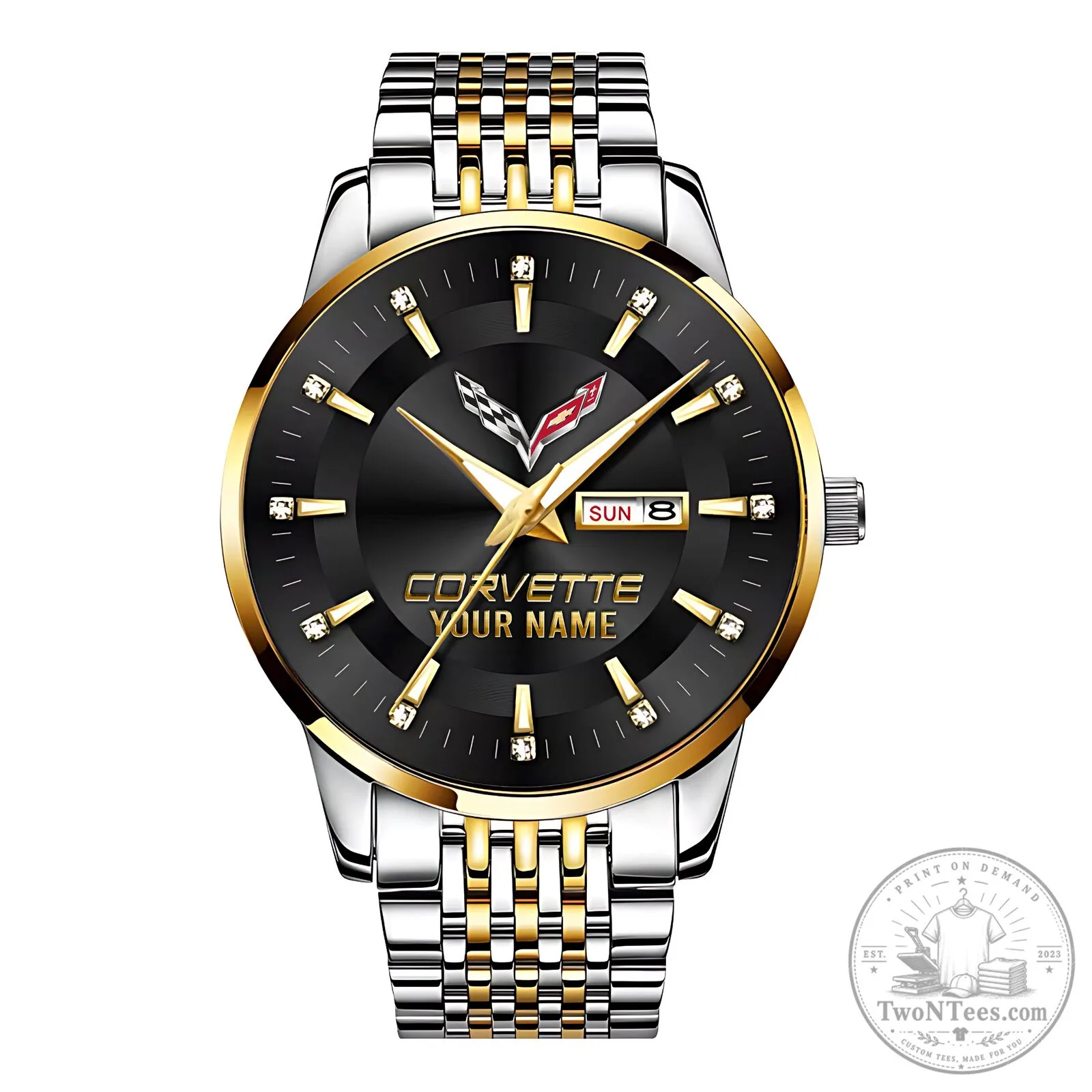 Corvette Custom Name Elegant Fashion Design Men's Watch 19 Corvette Custom Name Elegant Fashion Design Men
