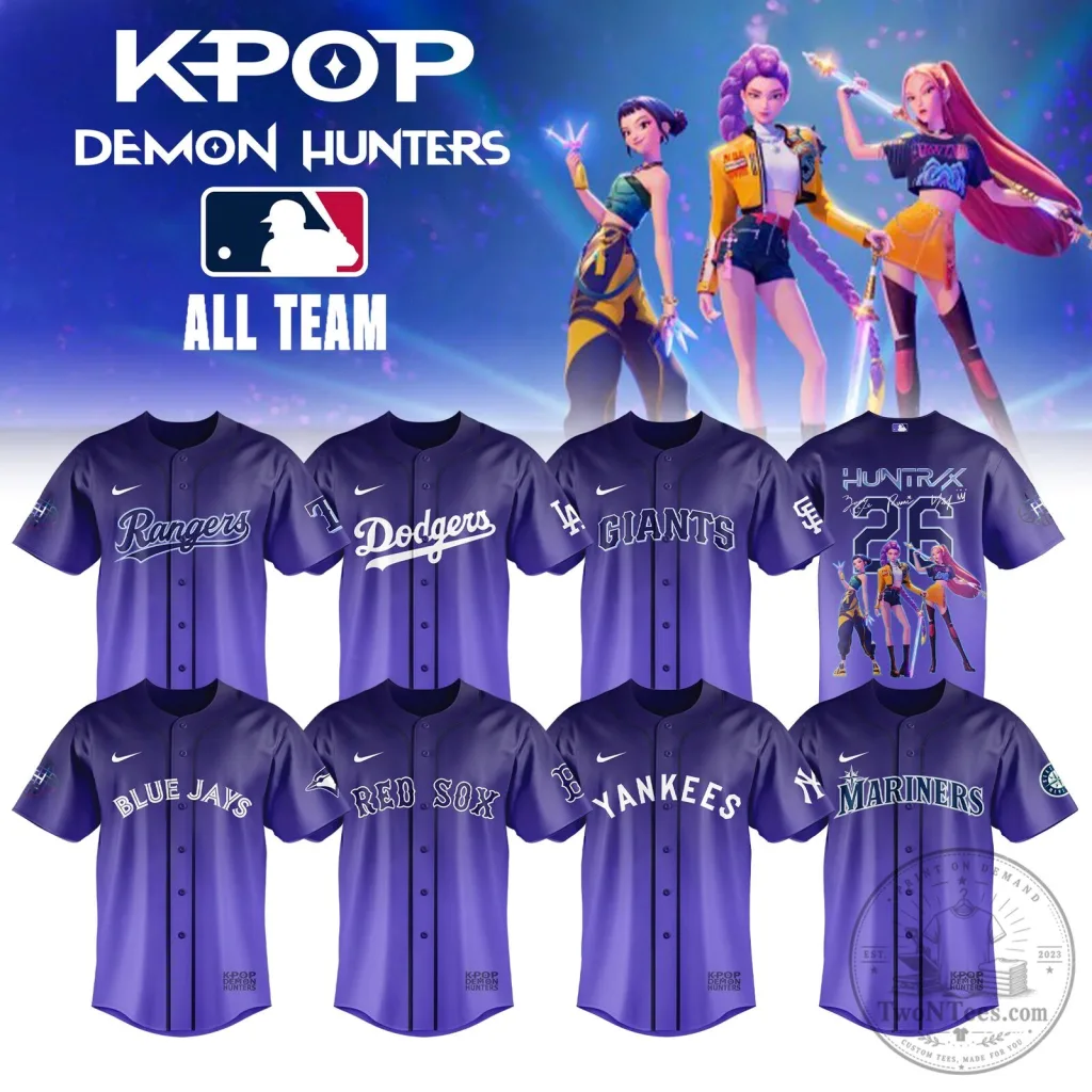 KPOP Demon Hunters All Team MLB Baseball Fan Jersey KPOP Demon Hunters All Team MLB Baseball Fan Jersey