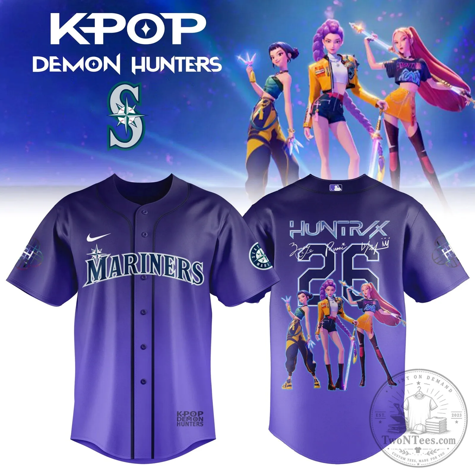 KPOP Demon Hunters All Team MLB Baseball Fan Jersey 17 KPOP Demon Hunters All Team MLB Baseball Fan Jersey