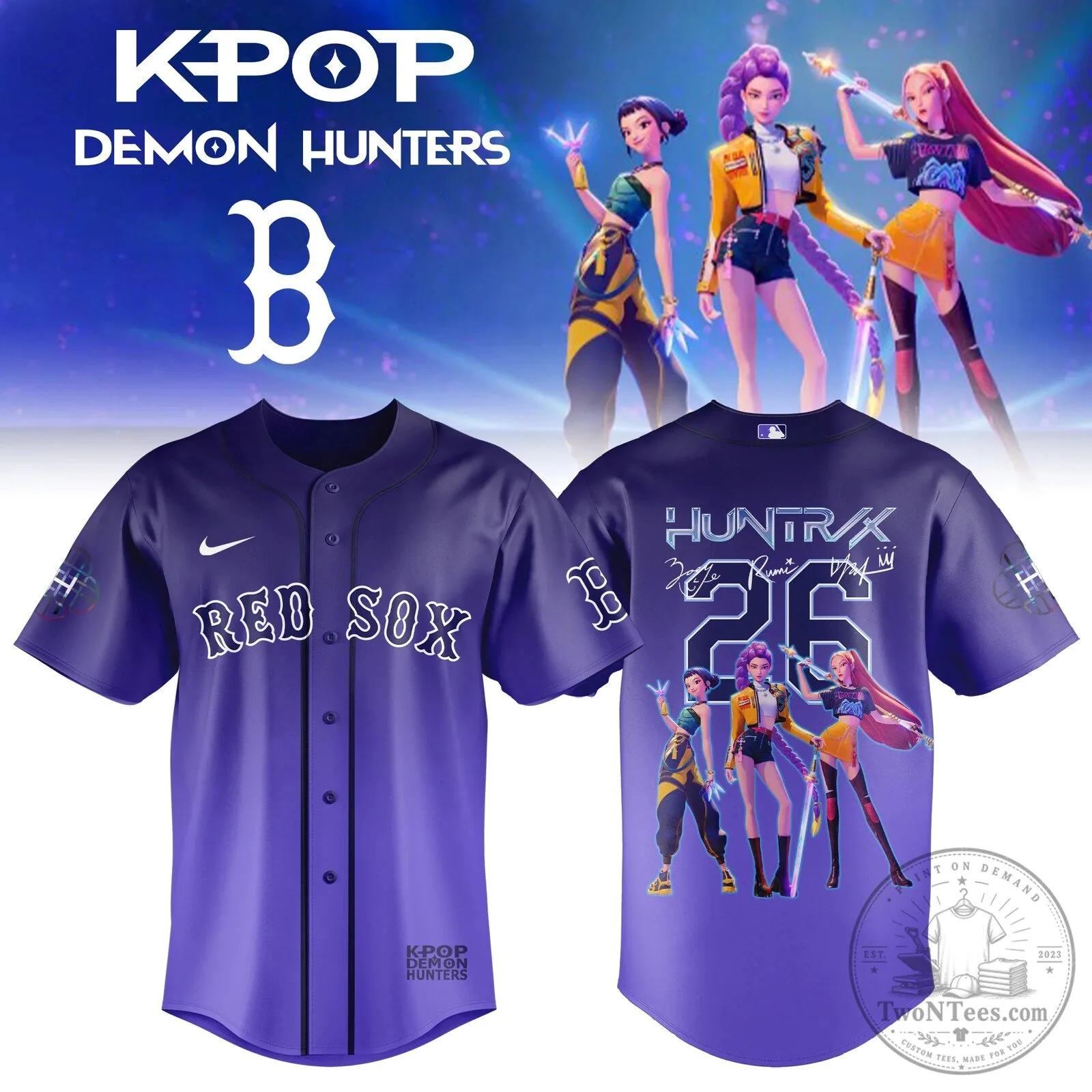 KPOP Demon Hunters All Team MLB Baseball Fan Jersey 19 KPOP Demon Hunters All Team MLB Baseball Fan Jersey