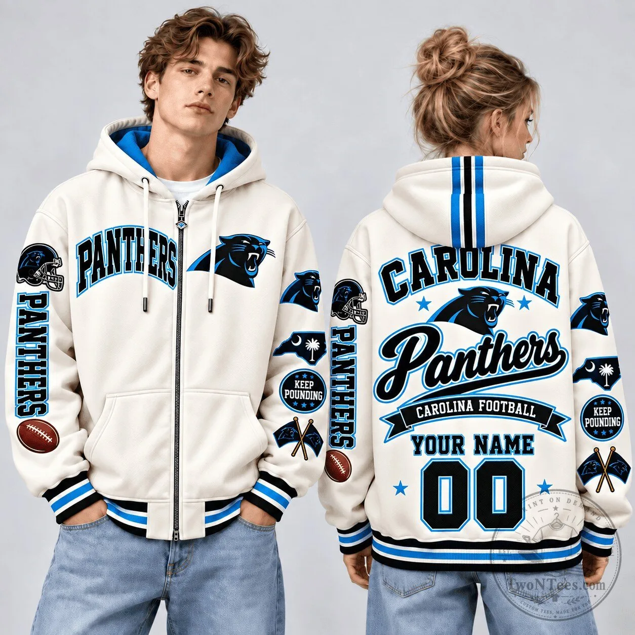 Carolina Panthers NFL Football Personalized Champions Style Hoodie