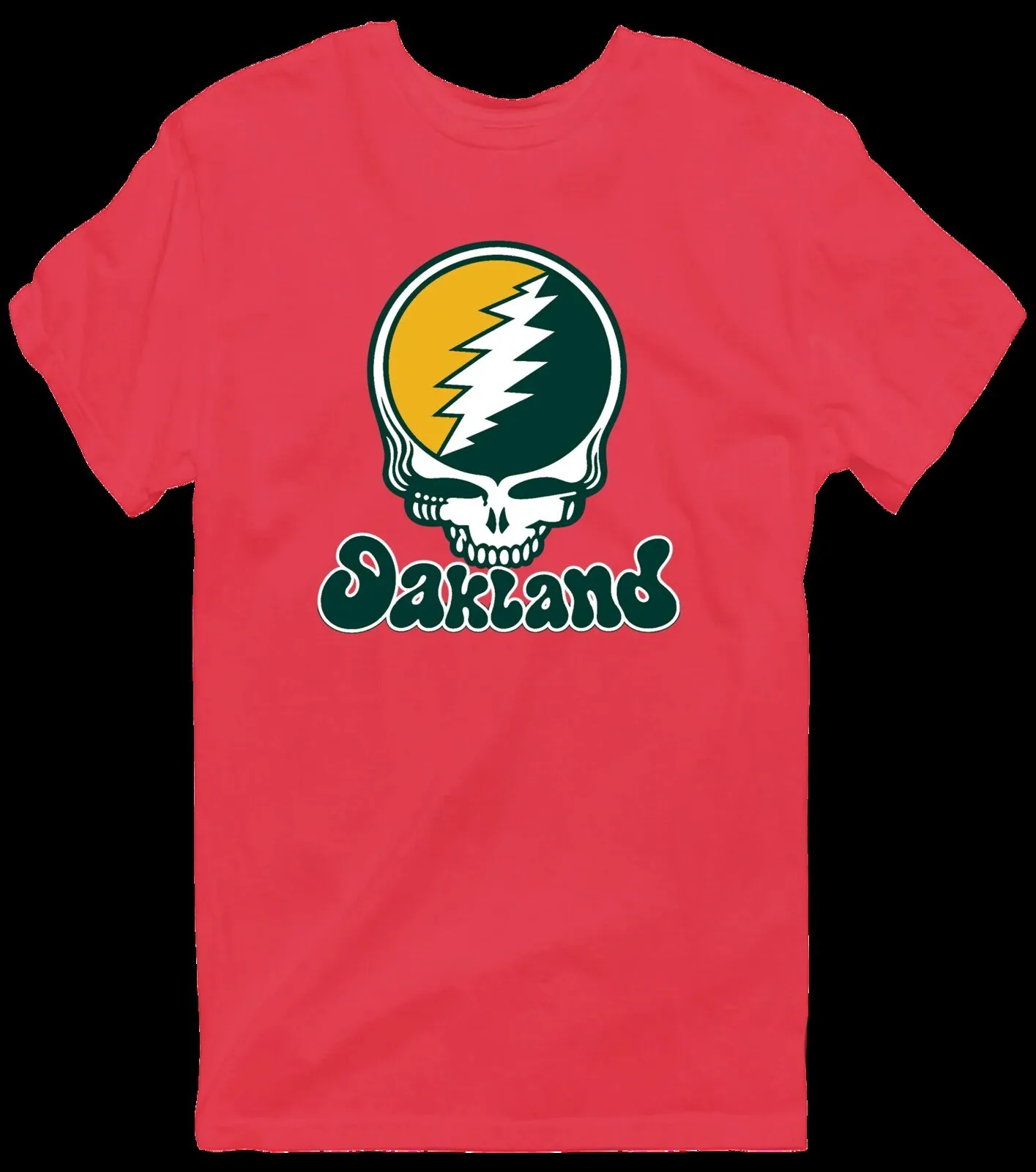 Oakland Athletics Grateful Dead Steal Your Face Baseball T-Shirt 22 Oakland Athletics Grateful Dead Steal Your Face Baseball T-Shirt