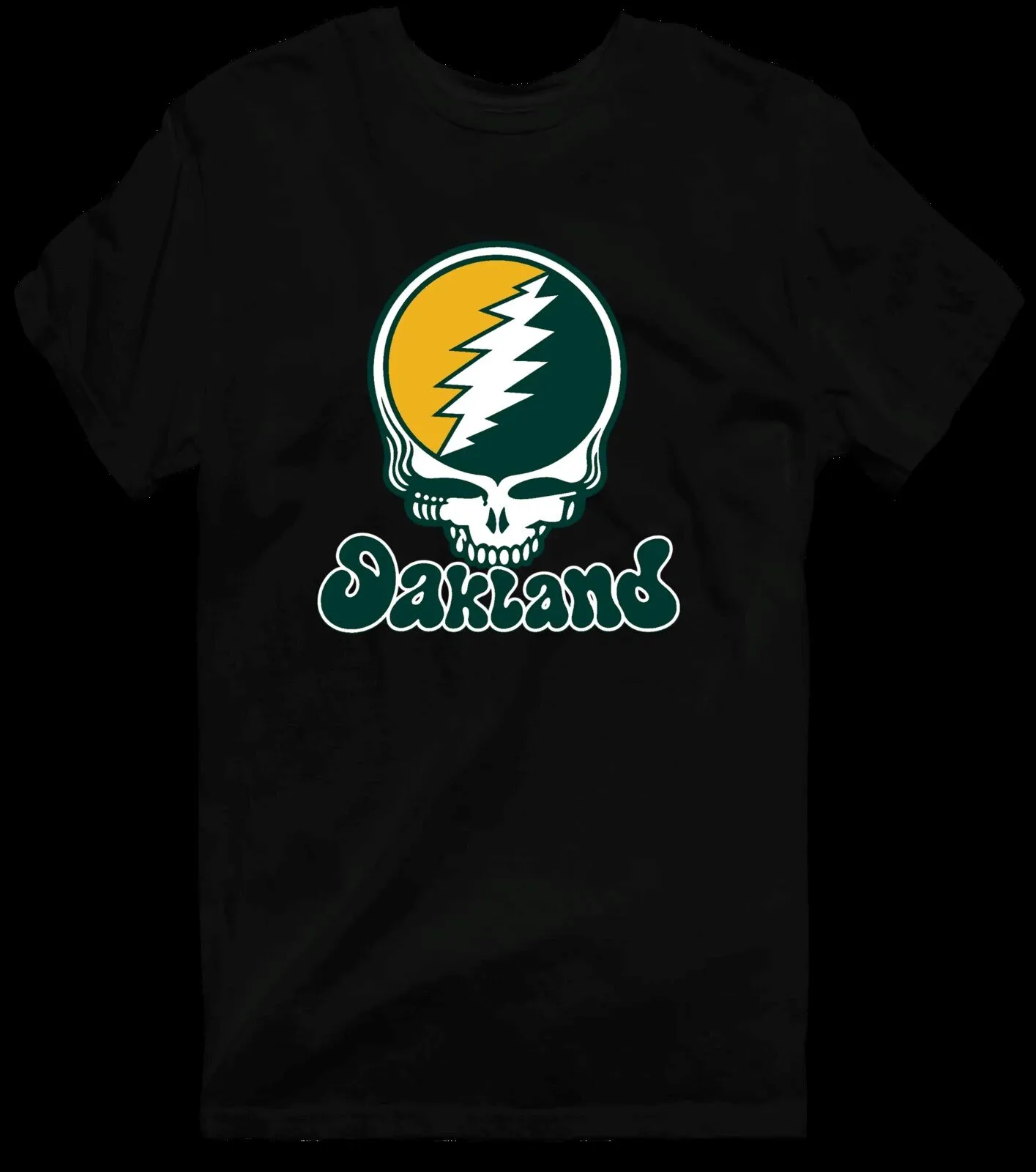 Oakland Athletics Grateful Dead Steal Your Face Baseball T-Shirt 25 Oakland Athletics Grateful Dead Steal Your Face Baseball T-Shirt