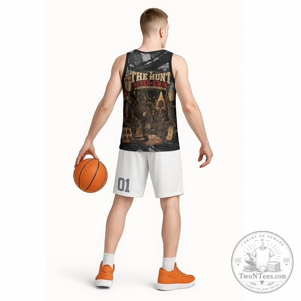 Archive Hunter The Hunt Never Ends Vintage Streetwear Grunge Graphic Basketball Jersey 10 Archive Hunter The Hunt Never Ends Vintage Streetwear Grunge Graphic Basketball Jersey