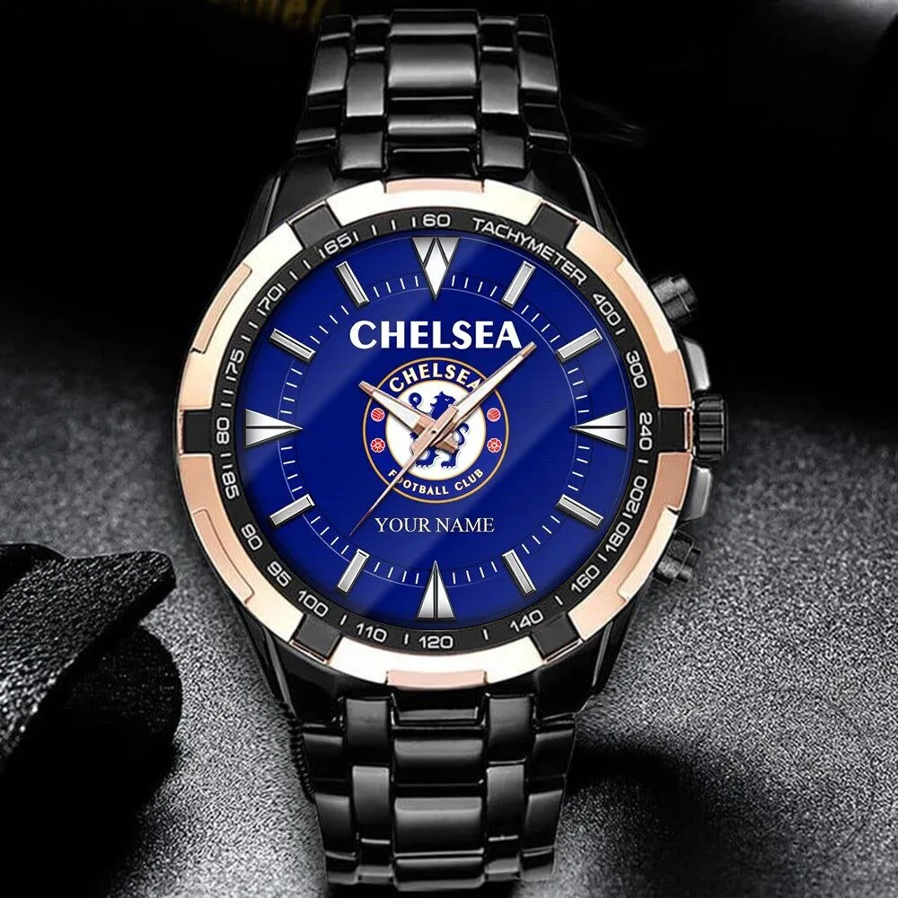 Chelsea Football Club Personalized Gold and Silver Tone Men's Wristwatch 5 Chelsea Football Club Personalized Gold and Silver Tone Men