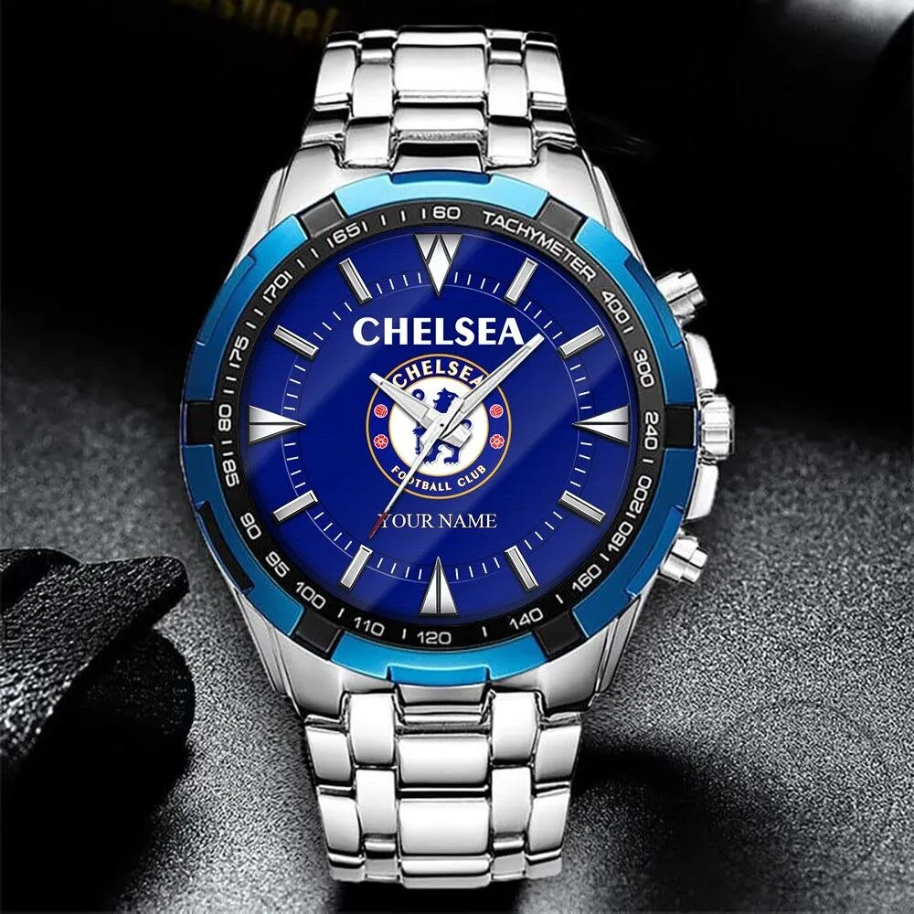 Chelsea Football Club Personalized Gold and Silver Tone Men's Wristwatch 6 Chelsea Football Club Personalized Gold and Silver Tone Men
