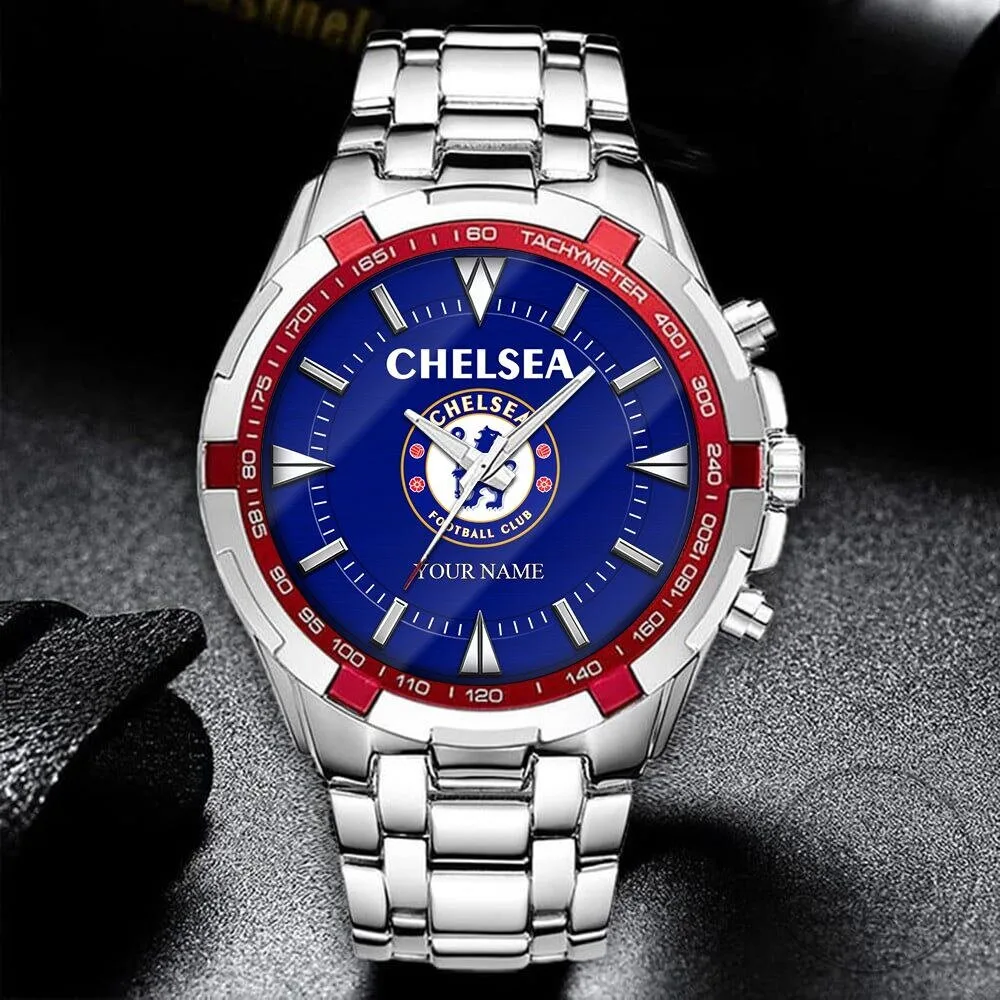 Chelsea Football Club Personalized Gold and Silver Tone Men's Wristwatch 7 Chelsea Football Club Personalized Gold and Silver Tone Men