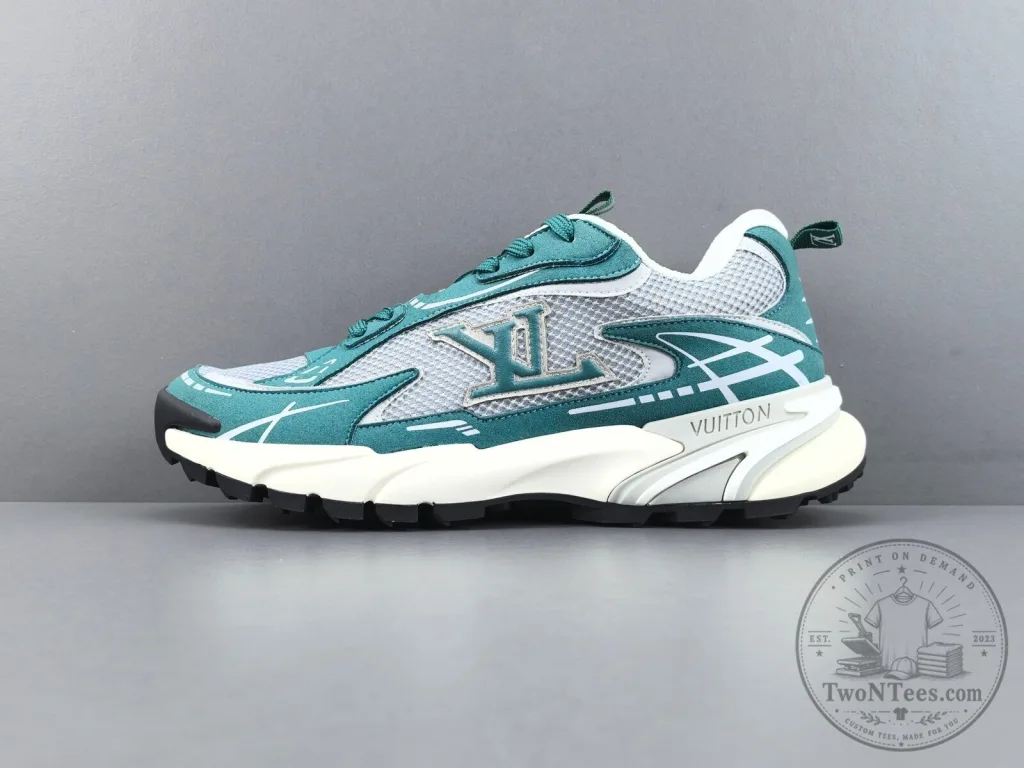 Louis Vuitton Runner Tactic Green Mesh and Suede Sneakers Louis Vuitton Runner Tactic Green Mesh and Suede Sneakers