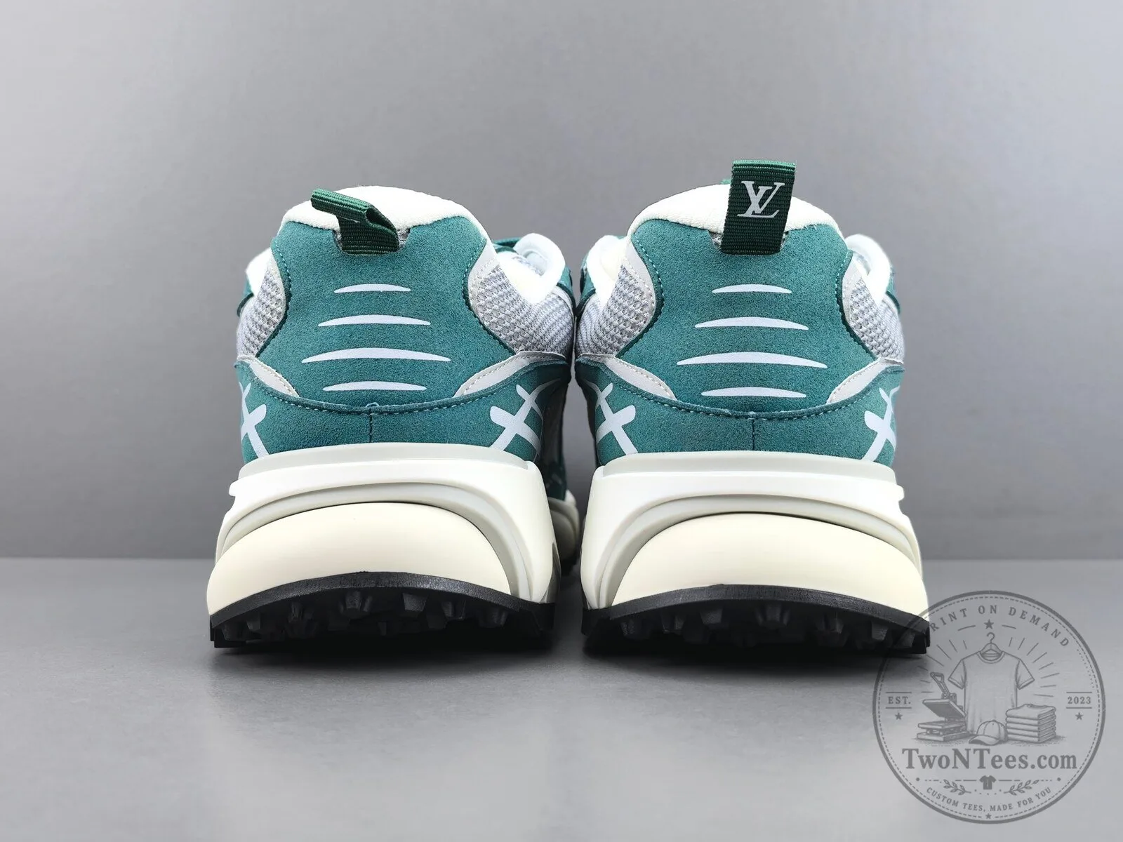 Louis Vuitton Runner Tactic Green Mesh and Suede Sneakers 14 Louis Vuitton Runner Tactic Green Mesh and Suede Sneakers