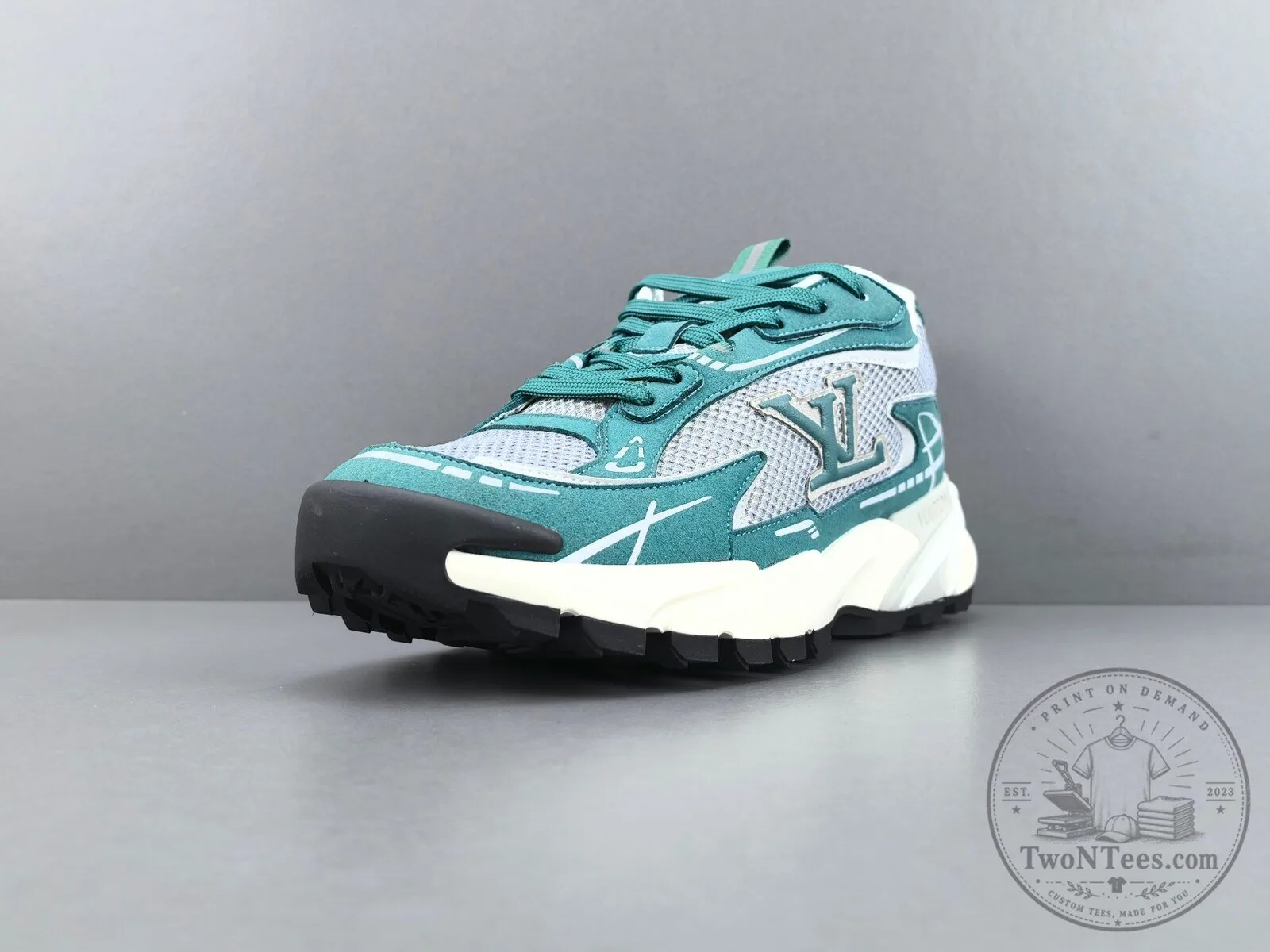 Louis Vuitton Runner Tactic Green Mesh and Suede Sneakers 16 Louis Vuitton Runner Tactic Green Mesh and Suede Sneakers