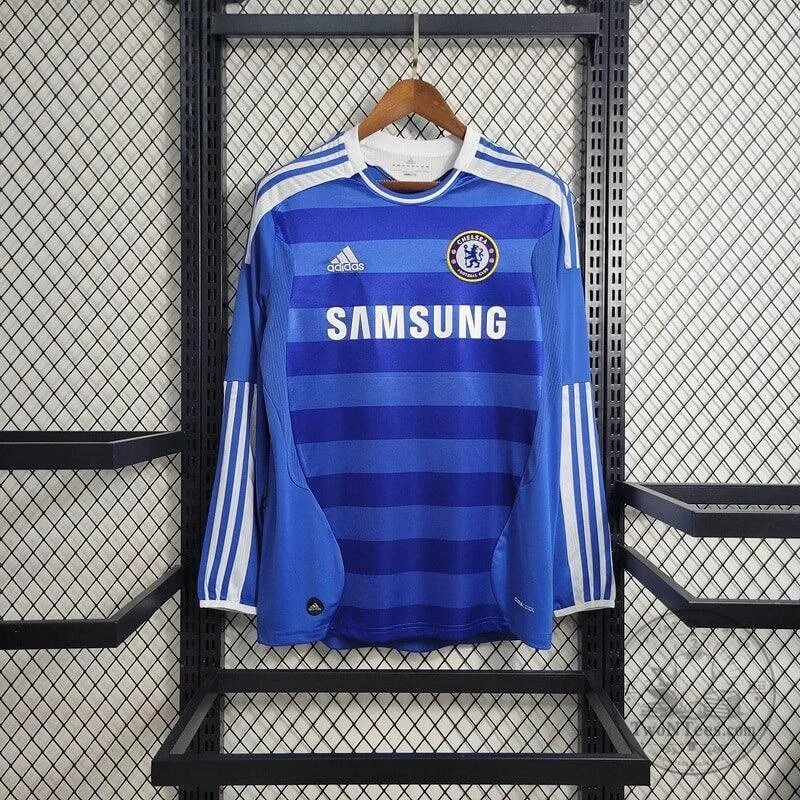 Chelsea Football Club 2011-2012 Home Retro Long Sleeve Soccer Jersey 1 Chelsea Football Club 2011-2012 Home Retro Long Sleeve Soccer Jersey