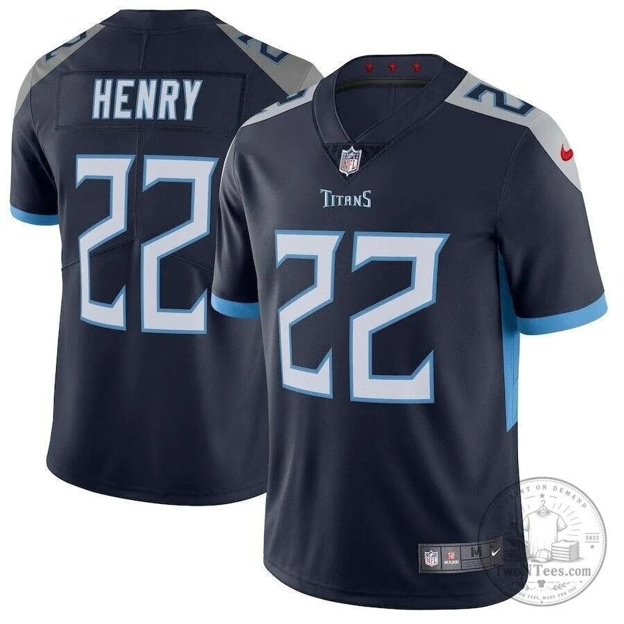 Derrick Henry Tennessee Titans Navy Blue Football Jersey 1 Derrick Henry Tennessee Titans Navy Blue Football Jersey