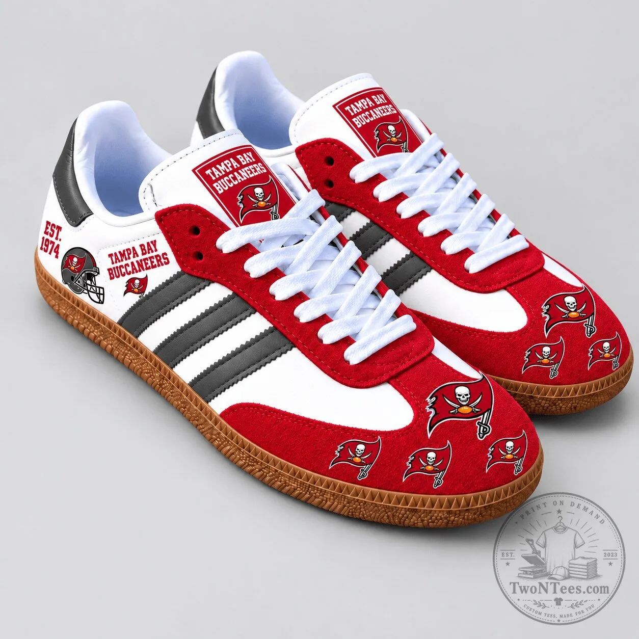 Tampa Bay Buccaneers Football Team Heritage Samba Style Shoes
