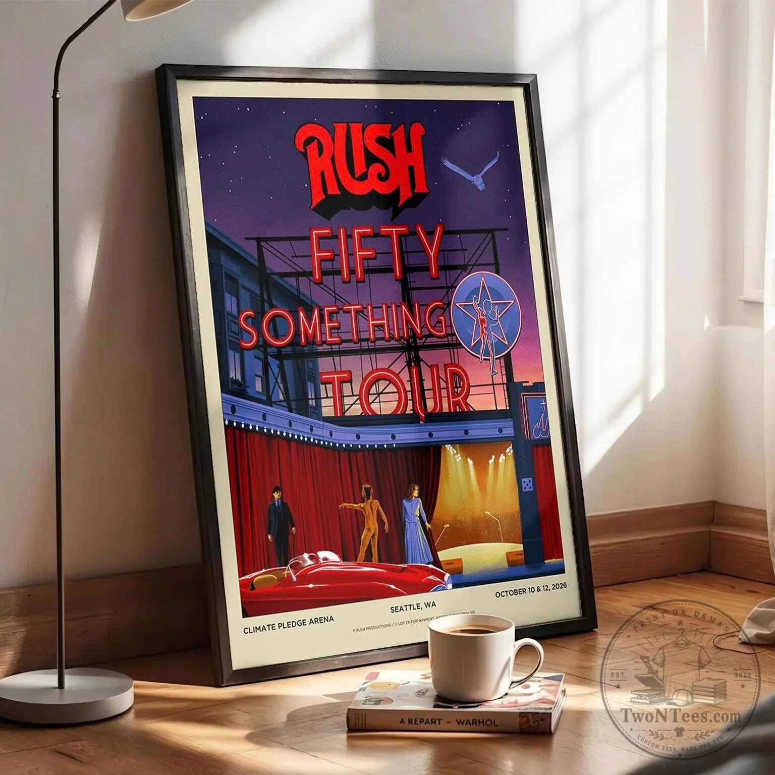 Rush Fifty Something Tour 2026 Climate Pledge Arena Seattle Concert Poster 3 Rush Fifty Something Tour 2026 Climate Pledge Arena Seattle Concert Poster