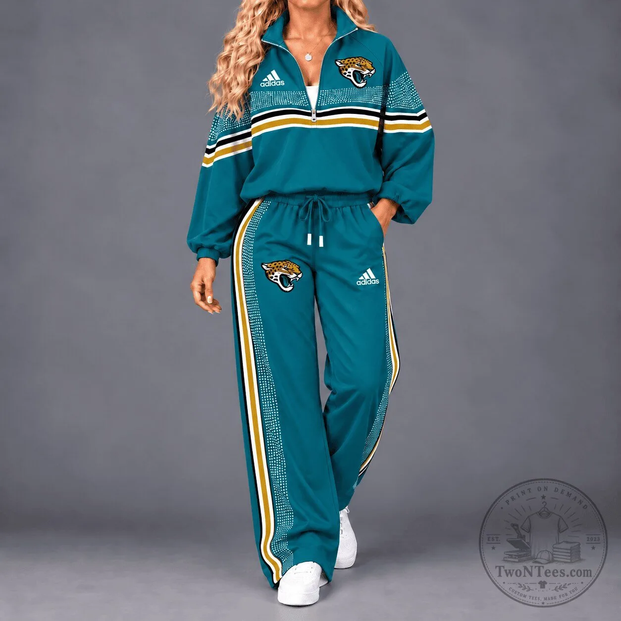 Jacksonville Jaguars Quarter-Zip Track Jacket and Pants Set for Women