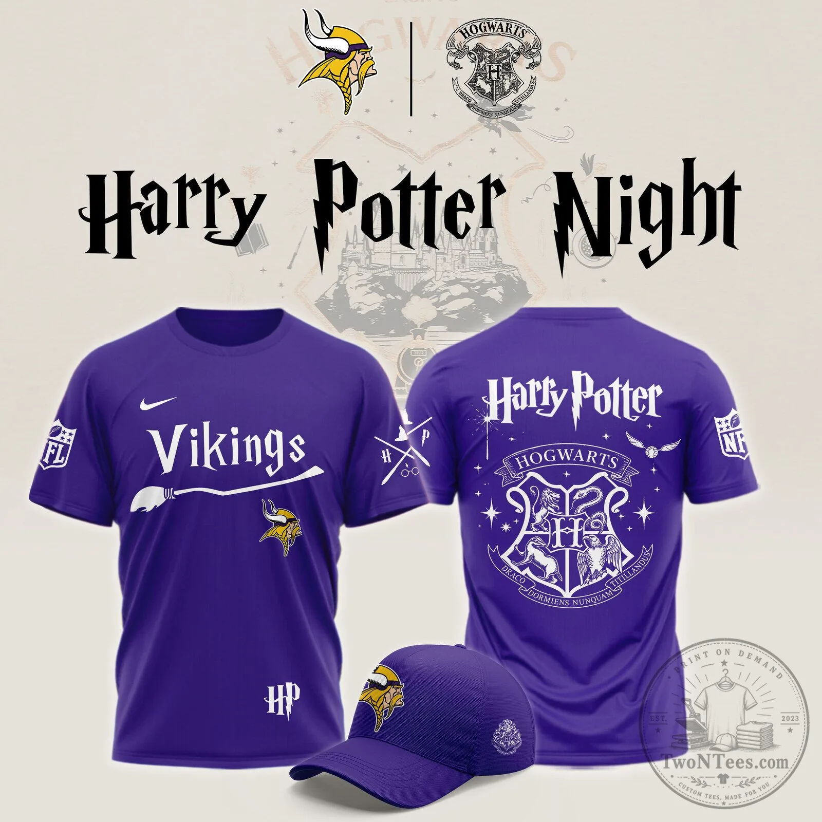 Minnesota Vikings Harry Potter Night Limited Edition T-Shirt 1 Minnesota Vikings Harry Potter Night Limited Edition T-Shirt