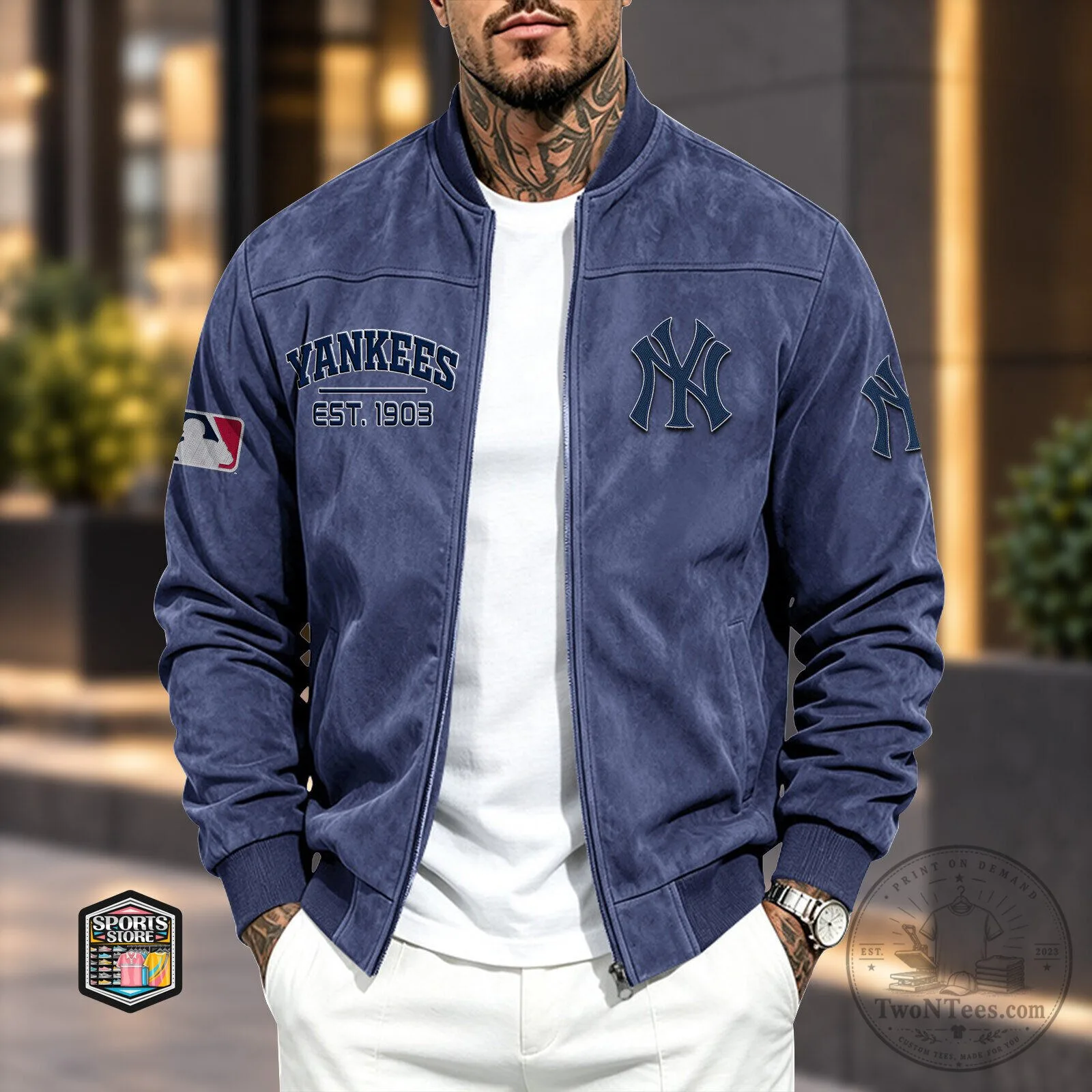 New York Yankees Baseball Team Est 1903 Logo Bomber Jacket