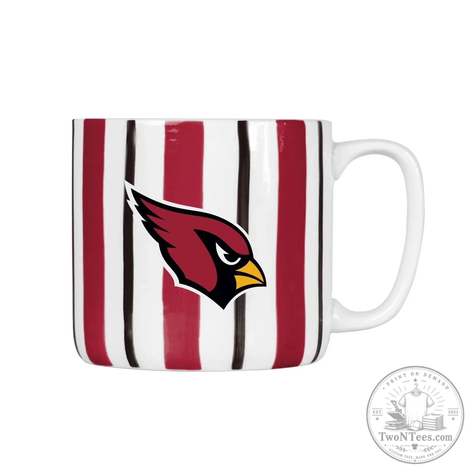 Arizona Cardinals NFL Football Team Logo Brush Stroke Ceramic Coffee Mug